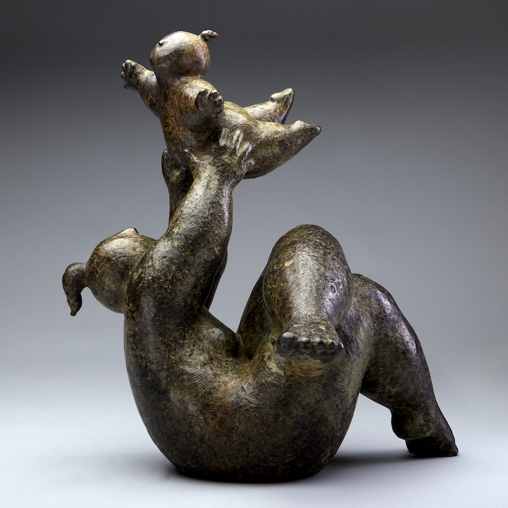 <b>Learning to Fly</b>20.5 x 17.5 x 13.5 inches,  bronze,  <em>edition of 12</em>